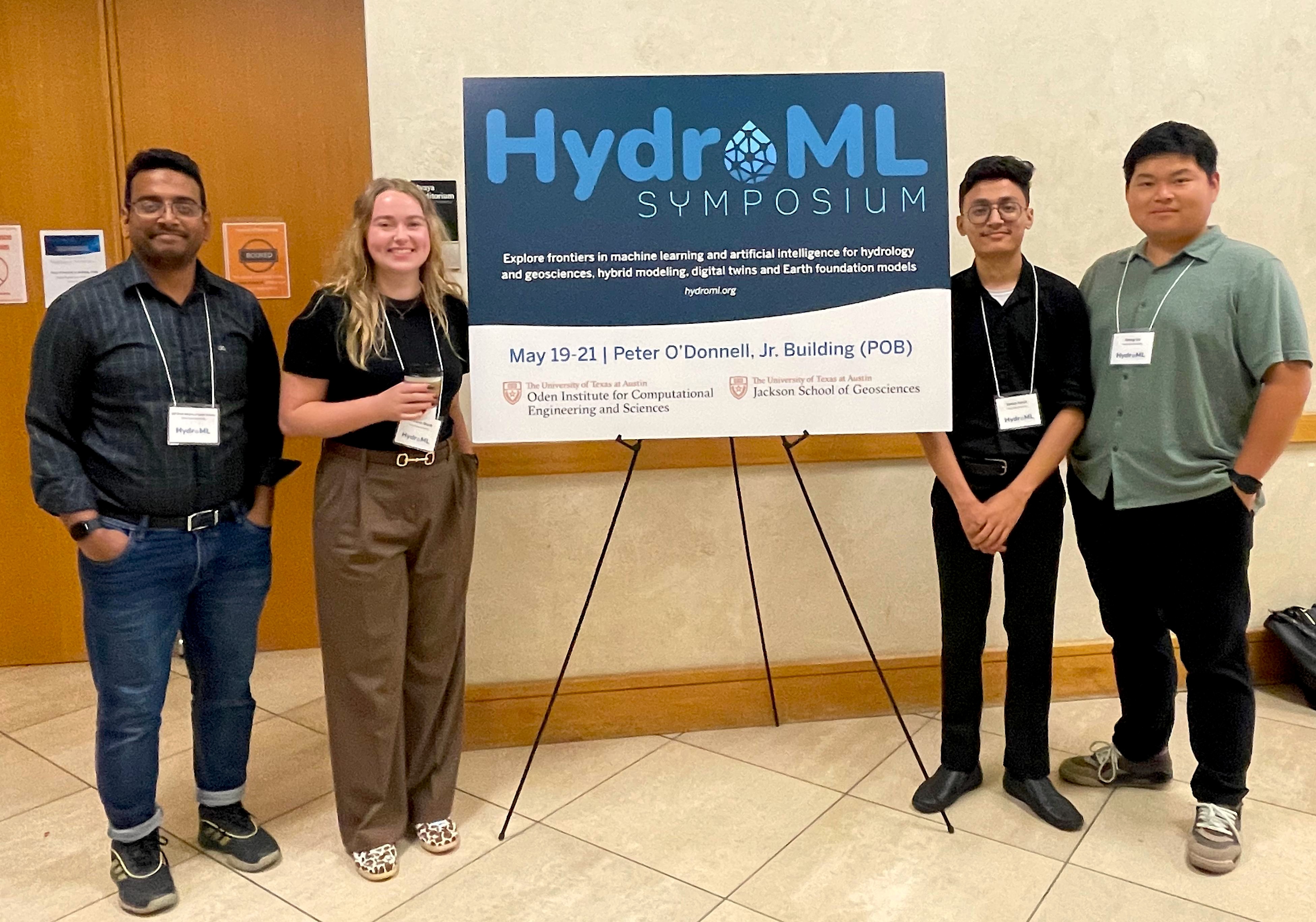 Cho Lab Attends and Presents at HydroML Symposium 2026